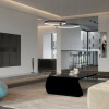 Lampa Wisząca dwa czarne połączone ringi 50cm i 40cm Kido M LED PL0139 Yaskr