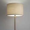 Lampa podłogowa z kremowym cylindrycznym abażurem o średnicy 46cm 1xE27 SANTANA Nowodvorski 11656