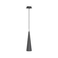 Lampa wisząca pojedyńcza czarna wąski stożek 1xGU10 Nevill P318PL-01B Maytoni