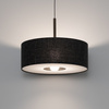 Lampa wisząca o średnicy 50cm z abażurem w kolorze czarny melanż 1xE27 AMARELA M Nowodvorski 11659