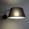 Kinkiet czarny z abażurem o średnicy 26cm FORMO BLACK 1XE27 Tk Lighting 11343