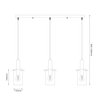 Lampa wisząca Arcadia Czarny 3xE27 Milagro ML1819