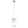 Lampa wisząca Daisy, industrialna, w kolorze chromu, ze szklanym kloszem Italux MD-BR4367-D1 CH 