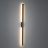 Szary pionowy kinkiet elewacyjny 121cm podświetlający ściane LED 3000K LINEA M KINKIET IP65 Tk Lighting 18176