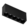 Oprawa sufitowa natynkowa 13,5cm x 3,2cm LED TETRIX 5 8W CCT BK AZZARDO AZ6280