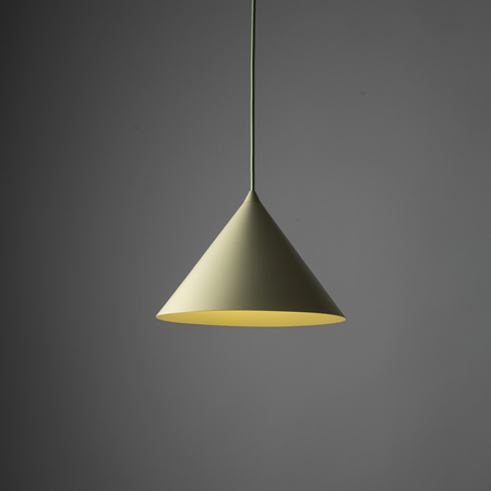 Lampa wisząca stożek w kolorze pistacjowym 26cm CONO M PISTACIO 1xE27 Tk Lighting 11418