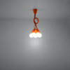 Lampa wisząca DIEGO 5 pomarańczowy Sollux SL.0586
