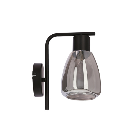 MOLDO lampa kinkiet 1x40W E27 klosz dymiony Candellux 21-35097