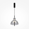 Pojedyńcza lampa wisząca z dymionym szklanym kloszem Bangkok MOD185PL-L6B3K4 Maytoni