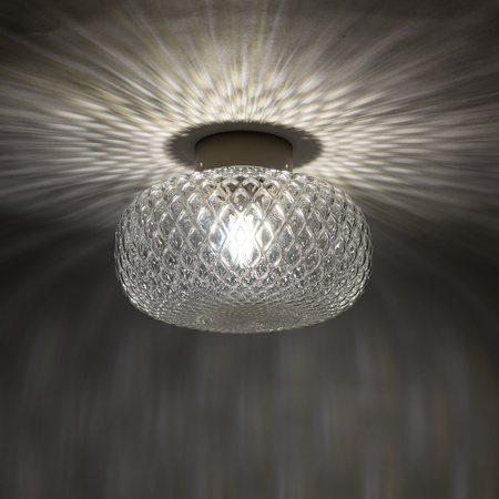 Szklana lampa sufitowa o średnicy 31cm 1xE14 MALINDI B Nowodvorski 12255