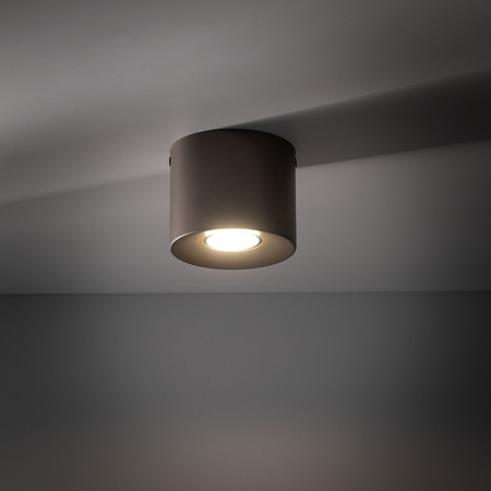 Okragła tuba o średnicy 11cm w odcieniu brązu ORION S NEW BROWN 1XGU10 Tk Lighting 11340