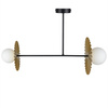 Lampa wisząca Bloom 2xG9 Czarno-złoty Milagro MLP0295