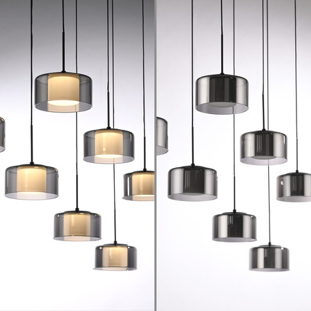 Lampa wisząca siedmiopunktowa z wbudowanym ściemniaczem RIKA Paul Neuhaus 2115-18