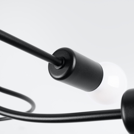 Żyrandol LEVAR 4 czarny Sollux SL.1455