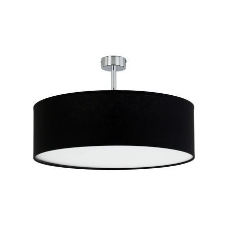 Czarna okrągła lampa sufitowa RONDO BLACK 4 50cm Tk Lighting 6228