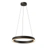 Lampa wisząca solidny czarny okrąg o średnicy 50cm Garta LED 3000K PL0149-BK Yaskr
