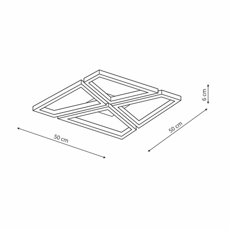 Plafon Nivra biały LED CCT Light Prestige LP-0811/1C WH