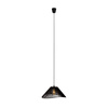 Czarna lampa wisząca z plecionego papieru 45cm AMALFI I BLACK MAXLIGHT P0579