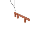 Lampa wisząca podłużna 150cm w kolorze terakota z dodatkowym podświetleniem FOURTY LINE LED VII Nowodvorski 12423