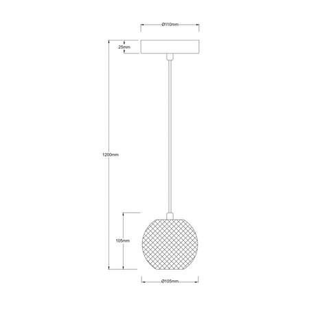 Lampa wisząca Brillant 1 złota LED CCT Light Prestige LP-3303/1P GD