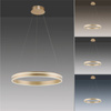 Lampa wisząca ring 59cm w kolorze mosiądzu sterowana pilotem lub smartfonem Q-VITO Paul Neuhaus 8411-60