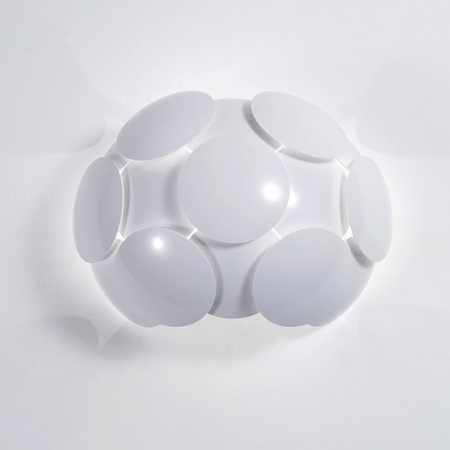 Lampa ścienna Santina WH z tworzywa Italux W0317-01A-T5E0