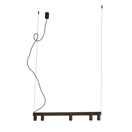 Lampa wisząca 5 tub na czarnej belce FOURTY LINE LED 900 Nowodvorski 12298