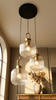 Lampa wisząca z 3 ryflowanymi kloszami do salonu LIRA Kaja Lighting K-6062