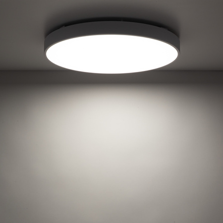 Okrągły biały plafon 50cm VELIS WHITE LED 40W IP54 TK Lighting 18287