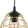 Lampa wisząca DIAMOND NEW BLACK/GOLD TK Lighting 4640