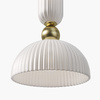 Ekskluzywna karbowana pojedyńcza lampa wisząca z dodatkowym podświetleniem LED Antic MOD302PL-01W1 Maytoni