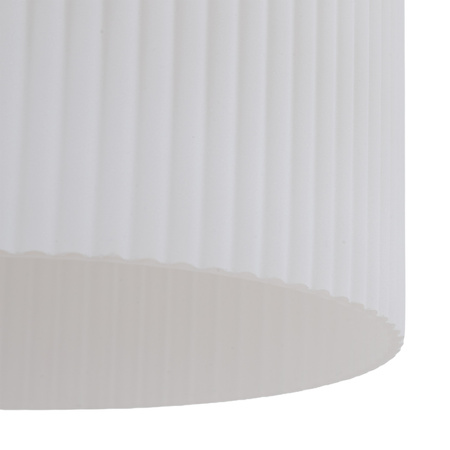Lampa wisząca pojedyńcza karbowany szklany klosz z ozdobną szklaną kulą SOPHIA BIG COGNAC WHITE 1xE27 Tk Lighting 11374