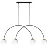Rozłożysta poczwórna lampa wisząca z czterema kloszami 4xE14 Bow Zuma Line 1275