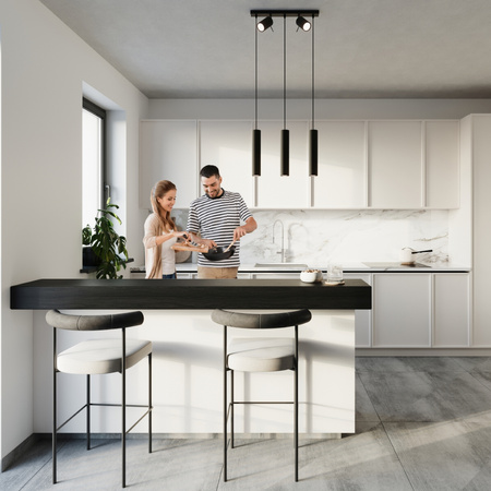 Lampa wisząca RING 3 czarny Sollux SL.1099