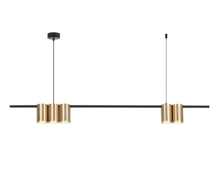 Lampa wisząca (listwa) GENESIS BLACK GOLD 5xGU10 100cm Milagro ML0369