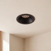 Czarna okrągła oprawa podtynkowa TINO R 15W CCT SWITCH BK Azzardo AZ7021