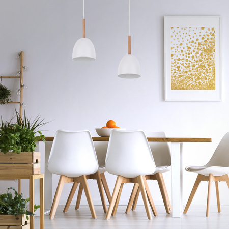 Lampa wisząca pojedyncza NORD WHITE TK Lighting 4868