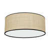 Lampa sufitowa rattanowa MARSHALL NEW / RATTAN 2xE27 Ø40cm MLP71067 - naturalny klosz, styl boho