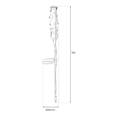 Lampka Solarna piórko Pampas 3000K IP44 Eko-LIght EKO2525