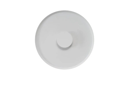Płaski biały kinkiet okrągły LED 50cm – nowoczesna lampa ścienna dekoracyjna OTTO WALL 50 WH Azzardo AZ7283