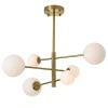 Lampa wisząca złota sześć białych kul Bolti 6xG9 PLC0103-GD Yaskr
