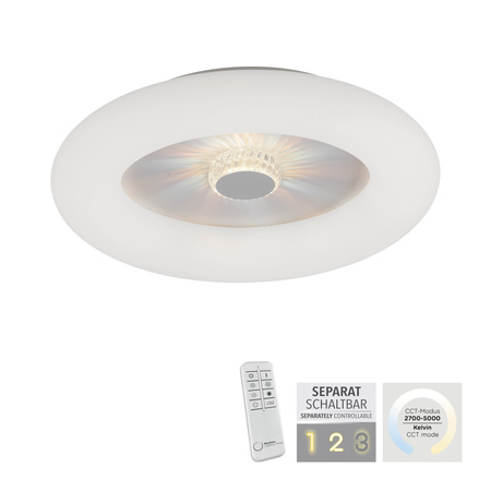 Okrągła lampa sufitowa LED 50cm sterowana pilotem VERTIGO Just Light 14383-16