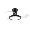 Czarna lampa sufitowa z wentylatorem LED BREEZE BLACK Tk Lighting 18199