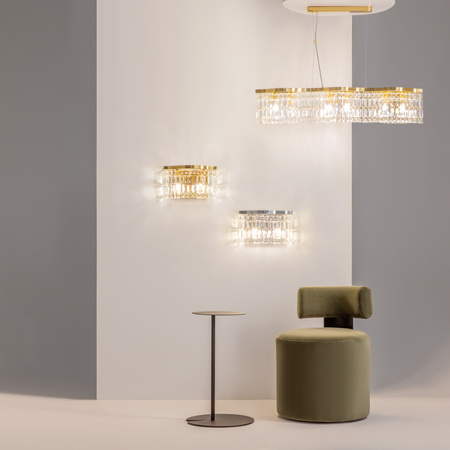 Lampa wisząca kryształowa złota DUNE Maytoni DIA005PL-06G