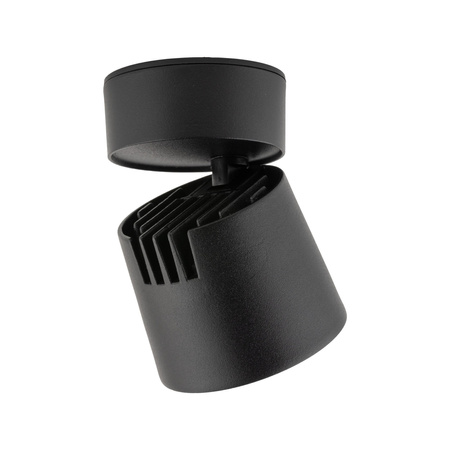 Czarna oprawa natynkowa ruchoma tuba wybór barwy światła KYOTO BLACK CCT 12W Tk Lighting 18154
