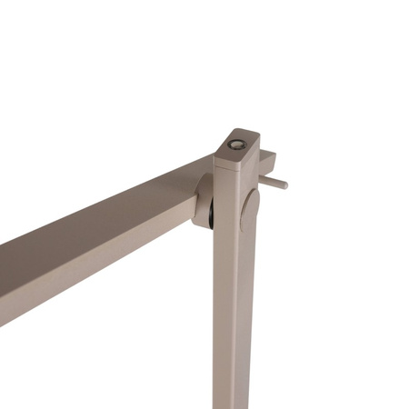 Minimalistyczna beżowa lampa stojąca LED – asymetryczny kształt i lekka forma ONTARIO FLOOR DIMM SWITCH BEIGE Azzardo AZ6804