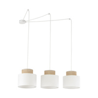 DUO WHITE JUTA LAMPA WISZACA 3 TK Lighting 2345