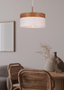 ORTO LAMPA WISZĄCA BIAŁY+DREWNIANY 1X60W E27 ABAŻUR BRĄZOWY+BIAŁY Candellux 31-27795