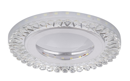SSP-28 AL/TR LAMPA STROPOWA SREBRNY 2X5W LED 6500K KLOSZ BEZBARWNY Candellux 2203164