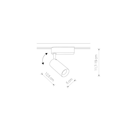 Oprawa do szyny PROFILE IRIS LED 12W WHITE BLACK Nowodvorski 9000 9001 9002 9003 - kolor do wyboru
